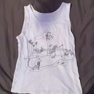 Skeleton Crop Top